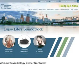 Audiologycenternw.com(Audiology Center Northwest) Screenshot