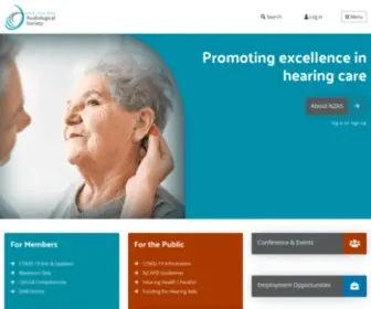 Audiology.org.nz(New Zealand Audiological Society) Screenshot