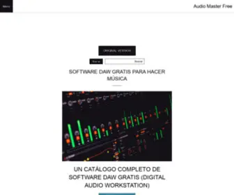 Audiomasterfree.com(Software DAW Gratis) Screenshot