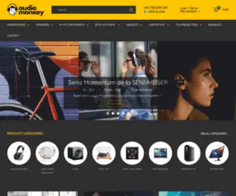 Audiomonkey.ro(Casti, Boxe, Laptopuri si Gadgeturi Hi-Fi) Screenshot