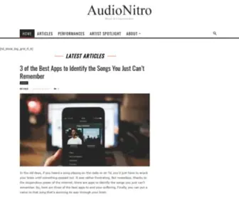 Audionitro.com(Homepage) Screenshot