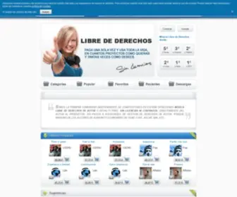 Audionity.com(Musica libre o sin derechos y Musica de libreria y efectos libres de derechos de autor) Screenshot