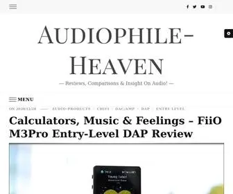 Audiophile-Heaven.com(Audiophile Heaven) Screenshot