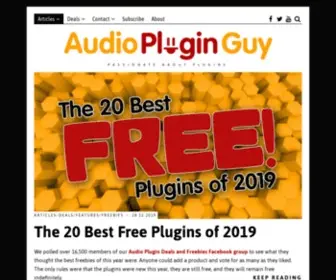 Audiopluginguy.com(Audio Plugin Guy) Screenshot