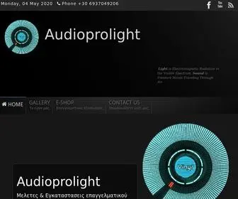 Audioprolight.gr(Επαγγελματικός Εξοπλισμός Ήχου και Φωτισμού) Screenshot