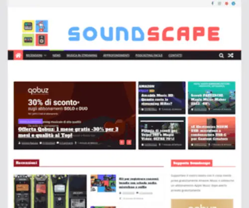 Audioreviewmagazine.it(Soundscape è magazine su tutto ciò che è audio) Screenshot