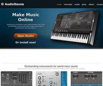Audiosauna.com(Free Music Software) Screenshot
