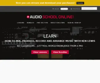 Audioschoolonline.com(How to Mix Music) Screenshot