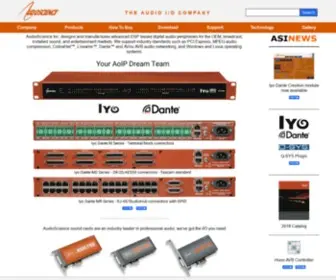 Audioscience.com(The Audio I/O Company) Screenshot