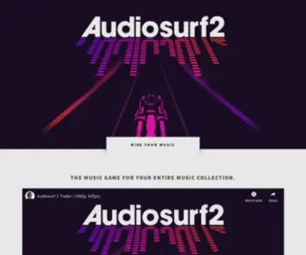Audiosurf2.com(Audiosurf 2) Screenshot