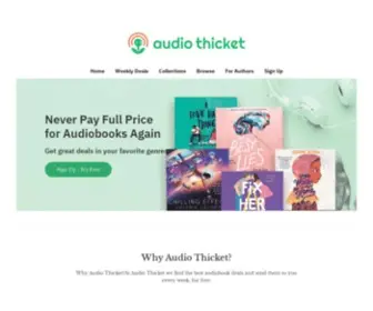 Audiothicket.com(The best audiobook deals) Screenshot