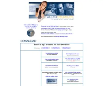 Audiotreasure.com(Free Audio Bibles in MP3 Format) Screenshot