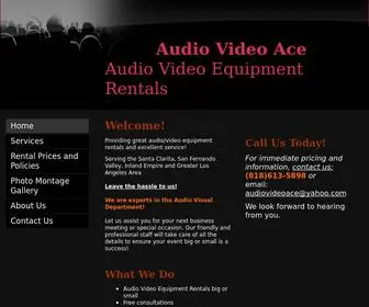 Audiovideoace.com(Audio Video Ace Equipment Rentals) Screenshot