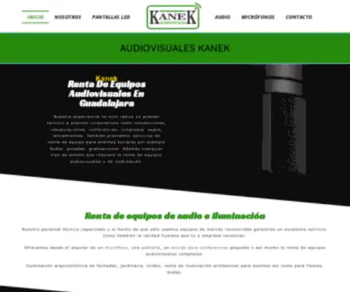 Audiovisualeskanek.com(Renta de equipos audiovisuales en Guadalajara) Screenshot