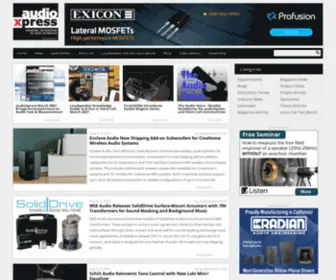 Audioxpress.com(AudioXpress Magazine) Screenshot