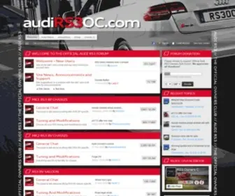 Audirs3OC.com Screenshot