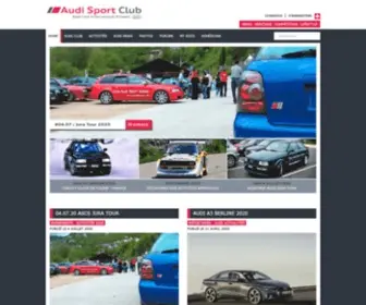 Audisport.ch(Audi Sport Club Suisse) Screenshot