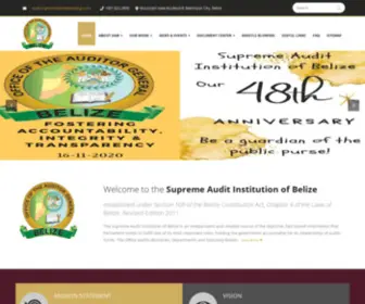 Audit.gov.bz(Supreme Audit Institution of Belize) Screenshot