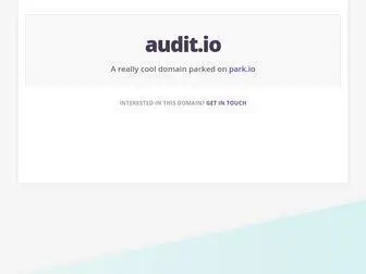 Audit.io(A really cool domain parked on Park.io) Screenshot