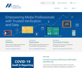 Auditedmedia.com(Trusted Media Verification and Data) Screenshot