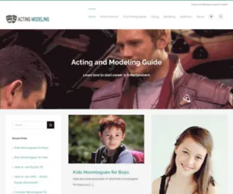 Auditionagency.com(Acting Modeling guide) Screenshot