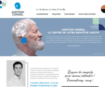 Auditionconseil.fr(Audioprothésistes Audition Conseil) Screenshot