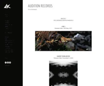 Auditionrecords.com(Audition Records) Screenshot