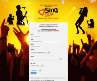 Auditionsinfo.com(Sing Dil Se) Screenshot