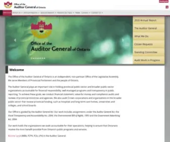 Auditor.on.ca(Office of the Auditor General of Ontario) Screenshot