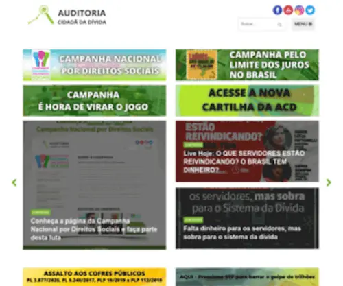 Auditoriacidada.org.br(Auditoria Cidadã da Dívida) Screenshot