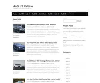 Audiusrelease.com(2022 Audi Release Date) Screenshot