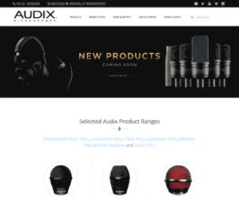 Audixusa.com(Drum Microphones) Screenshot