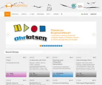 Audiyou.de(Audiyou ist ein internetportal für upload und download (hoch) Screenshot