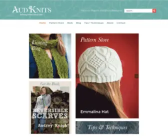 Audknits.com(Knitting Patterns) Screenshot