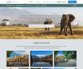 Audley.com(Tailor-Made Tours, Luxury Vacations & Safaris) Screenshot