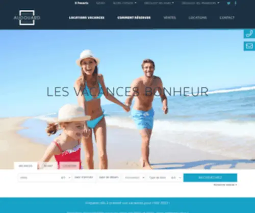 Audouardimmobilier.com(Immobilier & Location vacances Hossegor) Screenshot