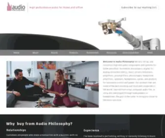 Audphi.com(Audio Philosophy) Screenshot