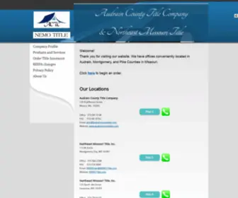 Audraincountytitle.com(Title Insurance Agency in Mexico) Screenshot