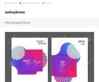 Audreybraun.com(Free Template Online) Screenshot