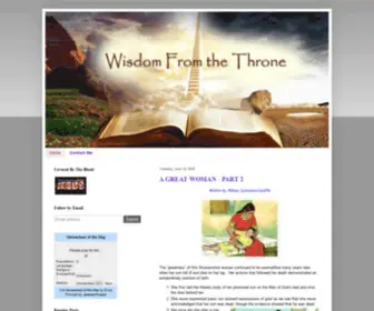 Audreycharles.com(Wisdom From The Throne) Screenshot