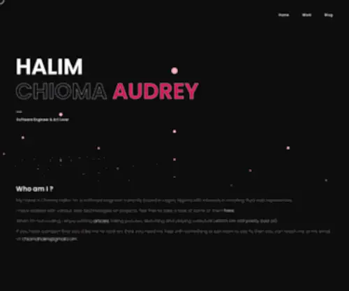 Audreyhal.com(Chioma Halim Audrey) Screenshot