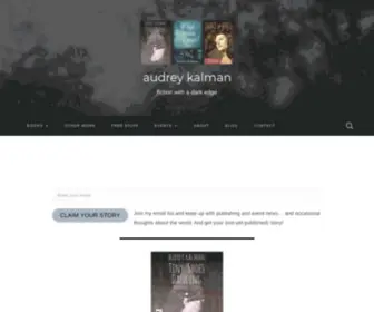 Audreykalman.com(Fiction with a dark edge) Screenshot