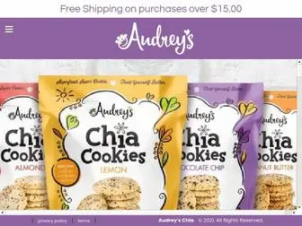 Audreyschia.com(Audrey's Chia Cookies) Screenshot