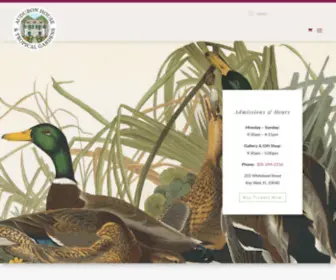 Audubonhouse.org(Audubon House Gallery Home) Screenshot