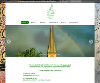 Auenkirche.de(Evangelische Auenkirche Berlin) Screenshot