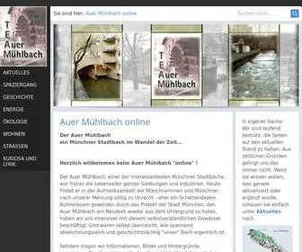 Auer-Muehlbach.de(Der Auer Mühlbach in München) Screenshot