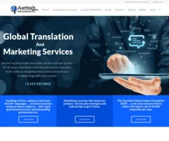 Auerbach-INTL.com(Translating, Interpreting and Global Marketing) Screenshot