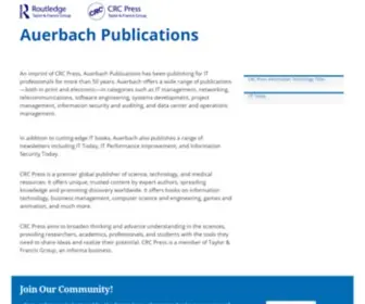 Auerbach-Publications.com(Auerbach Publications) Screenshot