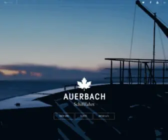 Auerbach-Schifffahrt.de(Die alten hanseatischen Tugenden) Screenshot