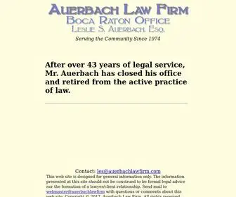 Auerbachlawfirm.com(The Auerbach Law Firm) Screenshot